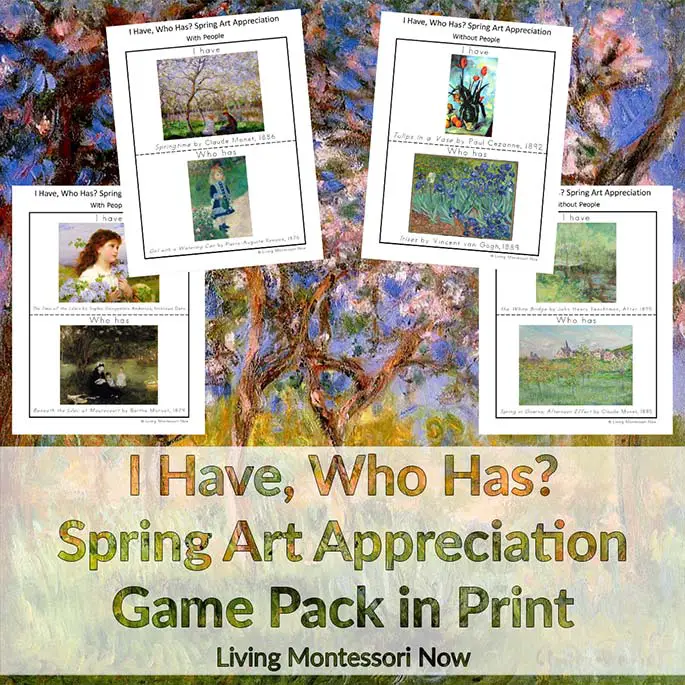 J'ai, qui a le pack de jeu d'appréciation de l'art du printemps en version imprimée J'ai, qui a le pack de jeu d'appréciation de l'art du printemps en version imprimée