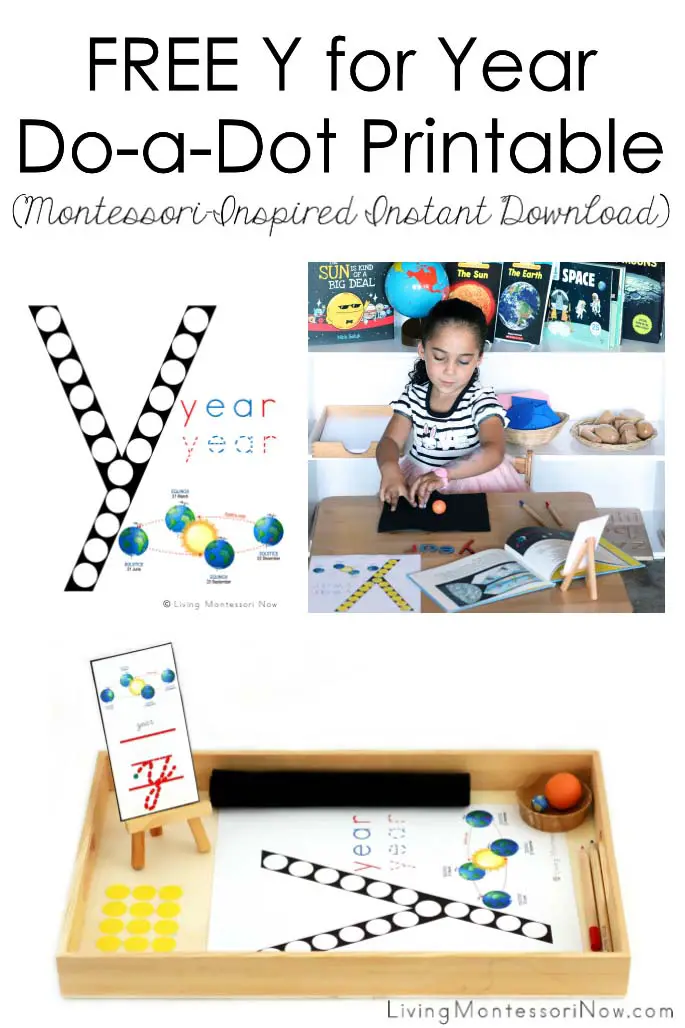 Free Y for Year Do-a-Dot Printable (Montessori-Inspired Instant Download)