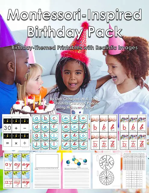 Pack anniversaire inspiré de Montessori